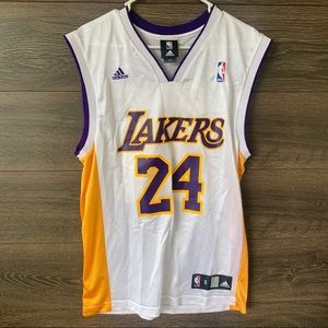 Rare Lakers Adidas Kobe Bryant White Sunday Jersey